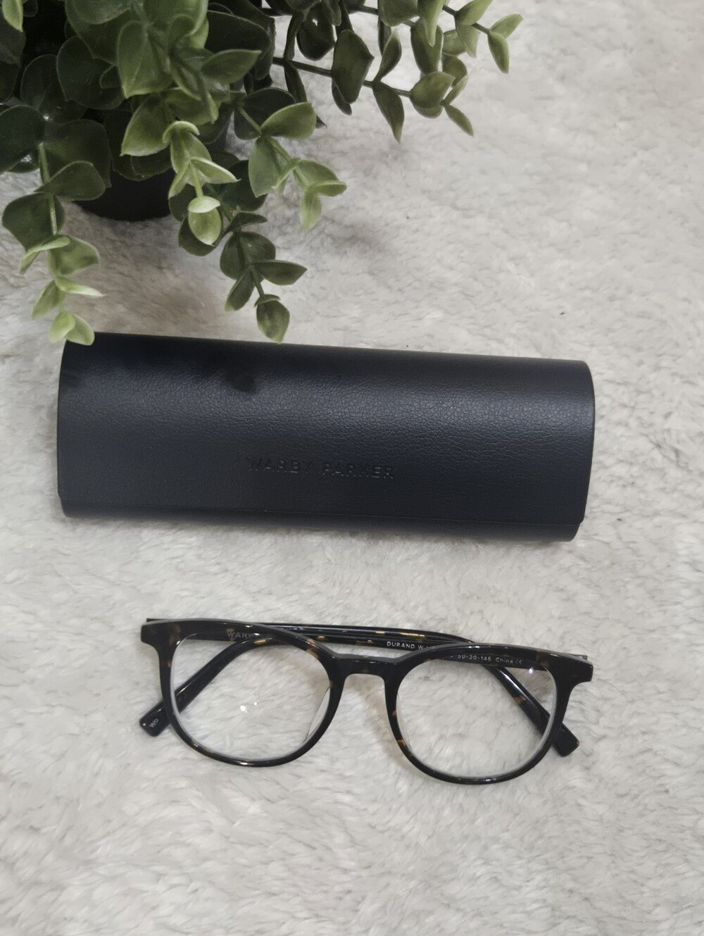 Warby Parker Brown Whiskey Tortoise Unisex Classic Round Acetate Glasses w Case